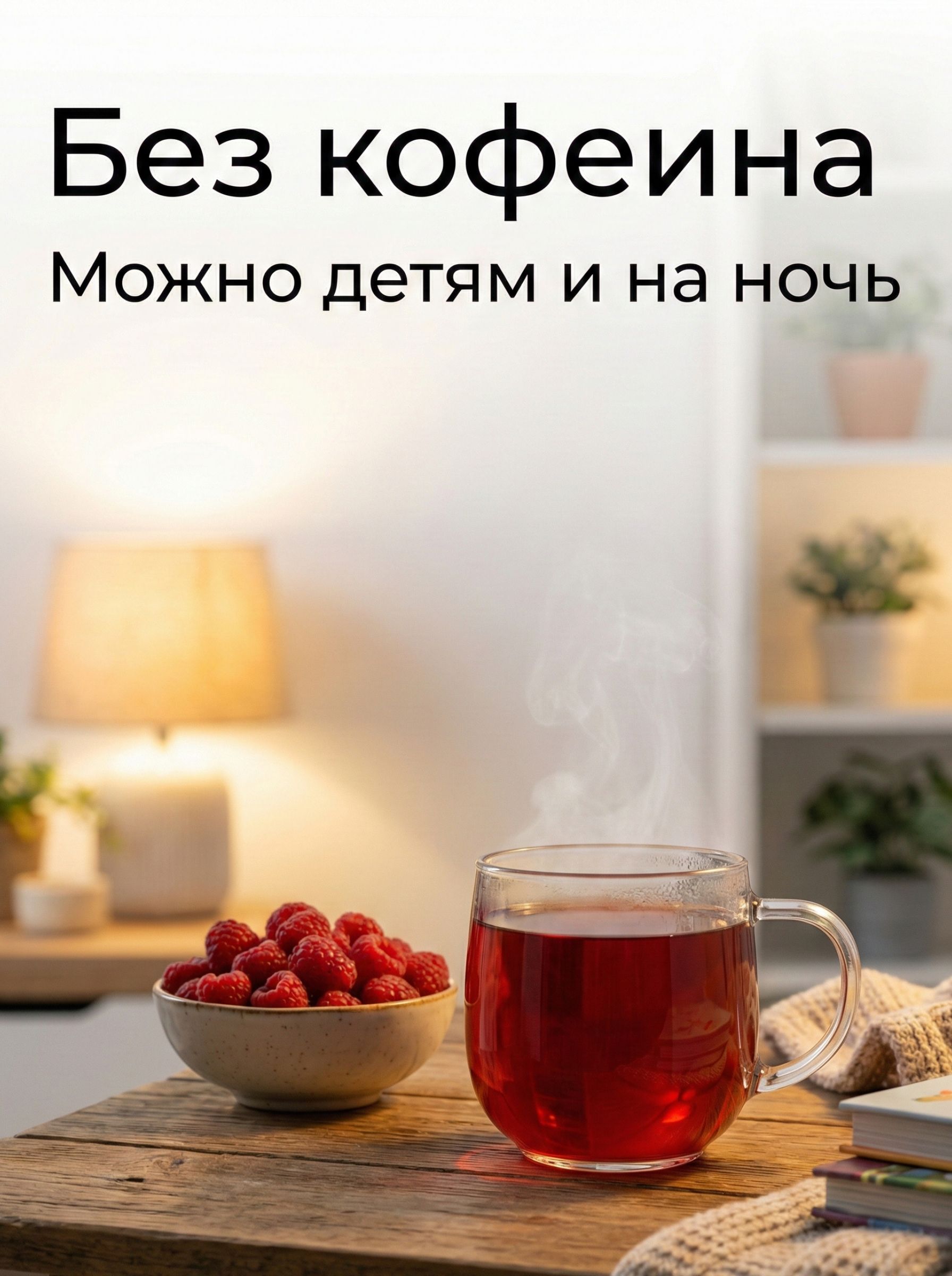 Чай Травяной Ройбуш с Малиной и Мятой Чайкоф 200 г, Африканский Ройбос с Ягодами без Кофеина, Успокаивающий Листовой Напиток в Подарок